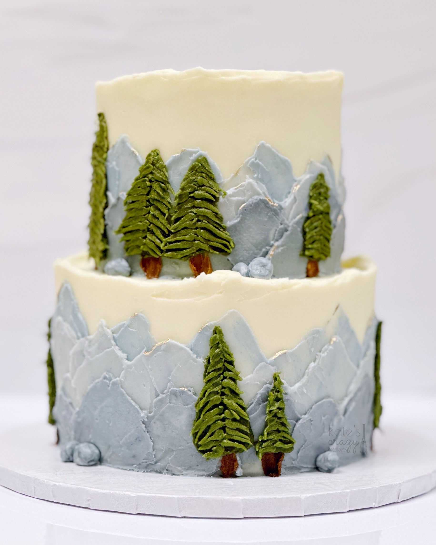 Mountain themed Birthday Cake - Alyssas Cakery